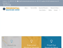 Tablet Screenshot of presidentialhealthcarecenter.com